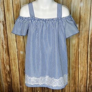 Girls cold shoulder shirt 10 / 12